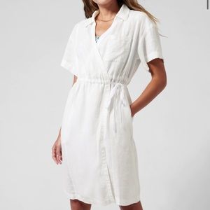 Linen wrap dress